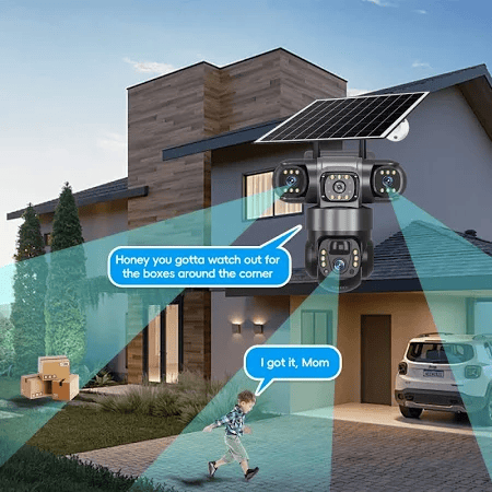 Graphic showing two-way recording capability.