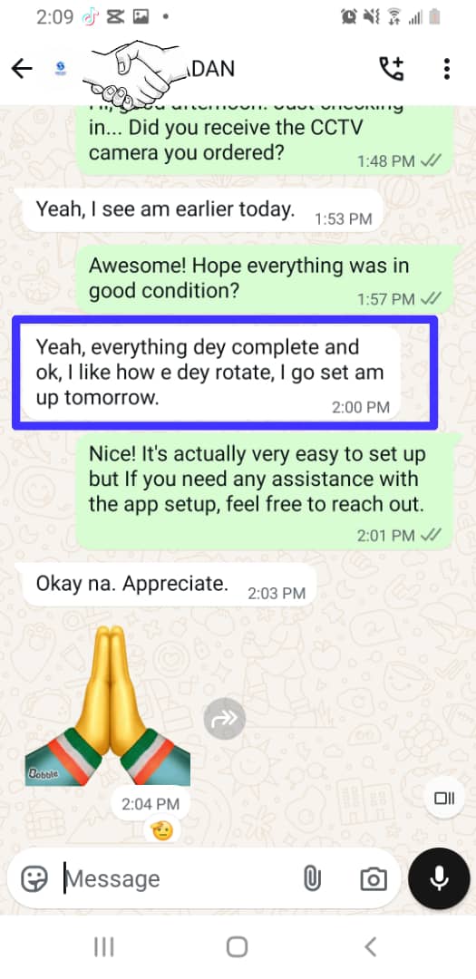 WhatsApp review screenshot 2